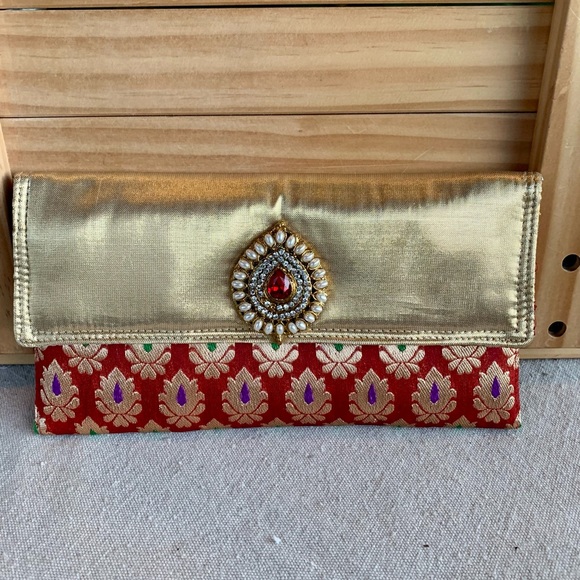Bejeweled Pouch Makeup Jewelry Bag - Picture 6 of 12